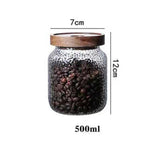 Maxbell Maxbell Airtight Storage Jar Cookie Jar with Lid Container Glass for Home Kitchen 500ml