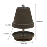 Maxbell Maxbell Heater Lamp Light Warmer Tea Light for Living Room Cafe Birthday Gifts Black
