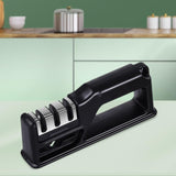 Maxbell Knife Sharpener Tool Coarse Fine Polishing Sharpening Slot Kitchen Tool Black