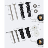 Maxbell Maxbell Replacement Toilet Seat Screws Expanding Nuts Screws Mount Hardware Fixtures