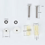 Maxbell Maxbell Replacement Toilet Seat Screws Expanding Nuts Screws Mount Hardware Fixtures