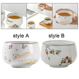 Maxbell Maxbell Creative Ceramic Tea Cup Pretty Beautiful Ceramic Mugs for Living Room style A