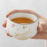 Maxbell Maxbell Creative Ceramic Tea Cup Pretty Beautiful Ceramic Mugs for Living Room style A