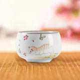 Maxbell Maxbell Creative Ceramic Tea Cup Pretty Beautiful Ceramic Mugs for Living Room style A