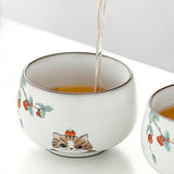 Maxbell Maxbell Creative Ceramic Tea Cup Pretty Beautiful Ceramic Mugs for Living Room style B