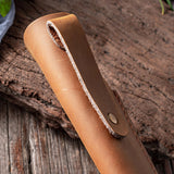 Maxbell Universal Knife Sheath Durable PU Leather Foldable for Chef Knife B