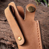 Maxbell Universal Knife Sheath Durable PU Leather Foldable for Chef Knife B