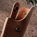 Maxbell Universal Knife Sheath Durable PU Leather Foldable for Chef Knife B