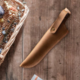 Maxbell Universal Knife Sheath Durable PU Leather Foldable for Chef Knife B