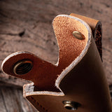 Maxbell Universal Knife Sheath Durable PU Leather Foldable for Chef Knife B