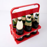 Maxbell Maxbell Beverage Delivery Holder Foldable Drink Carrier for Home Restaurant Office Red