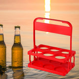 Maxbell Maxbell Beverage Delivery Holder Foldable Drink Carrier for Home Restaurant Office Red
