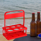 Maxbell Maxbell Beverage Delivery Holder Foldable Drink Carrier for Home Restaurant Office Red