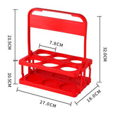 Maxbell Maxbell Beverage Delivery Holder Foldable Drink Carrier for Home Restaurant Office Red