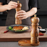 Maxbell Maxbell Wooden Salt and Salt Grinder Ceramic Core for Cooking Kitchen Gadgets