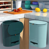 Maxbell Maxbell Multipurpose Trash Bin 9L Hanging Waste Can for Toilet Living Room Dormitory Green