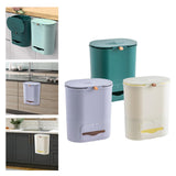 Maxbell Maxbell Multipurpose Trash Bin 9L Hanging Waste Can for Toilet Living Room Dormitory Green
