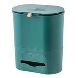 Maxbell Maxbell Multipurpose Trash Bin 9L Hanging Waste Can for Toilet Living Room Dormitory Green