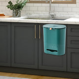 Maxbell Maxbell Multipurpose Trash Bin 9L Hanging Waste Can for Toilet Living Room Dormitory Green