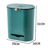 Maxbell Maxbell Multipurpose Trash Bin 9L Hanging Waste Can for Toilet Living Room Dormitory Green