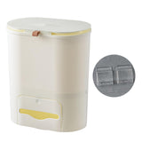 Maxbell Maxbell Multipurpose Trash Bin 9L Hanging Waste Can for Toilet Living Room Dormitory Beige
