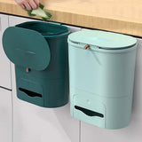 Maxbell Maxbell Multipurpose Trash Bin 9L Hanging Waste Can for Toilet Living Room Dormitory Beige
