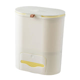 Maxbell Maxbell Multipurpose Trash Bin 9L Hanging Waste Can for Toilet Living Room Dormitory Beige