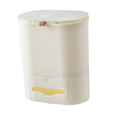 Maxbell Maxbell Multipurpose Trash Bin 9L Hanging Waste Can for Toilet Living Room Dormitory Beige