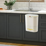 Maxbell Maxbell Multipurpose Trash Bin 9L Hanging Waste Can for Toilet Living Room Dormitory Beige