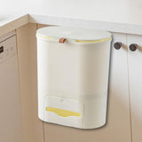 Maxbell Maxbell Multipurpose Trash Bin 9L Hanging Waste Can for Toilet Living Room Dormitory Beige