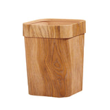 Maxbell Wood Grain Trash Can Reusable Wastebasket for Living Room Farmhouse A