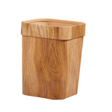 Maxbell Wood Grain Trash Can Reusable Wastebasket for Living Room Farmhouse A