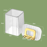 Maxbell Toothbrush Holder With Mug Durable Decoration for Dormitory Bedroom Home Clear