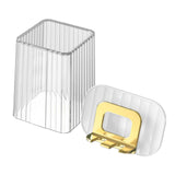 Maxbell Toothbrush Holder With Mug Durable Decoration for Dormitory Bedroom Home Clear