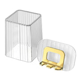 Maxbell Toothbrush Holder With Mug Durable Decoration for Dormitory Bedroom Home Clear