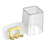 Maxbell Toothbrush Holder With Mug Durable Decoration for Dormitory Bedroom Home Clear