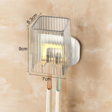 Maxbell Toothbrush Holder With Mug Durable Decoration for Dormitory Bedroom Home Clear