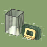 Maxbell Toothbrush Holder With Mug Durable Decoration for Dormitory Bedroom Home Green