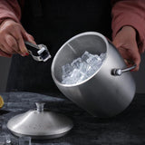 Maxbell Maxbell Ice Bucket Cooler Double Insulated Storage Container for Hotel Dining Room 1.2L