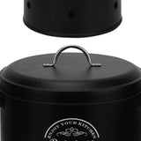 Maxbell 3 Pieces Potato Onion Garlic Canister Set Garlic Keeper Jars for Restaurant Black