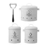 Maxbell Maxbell 3x Kitchen Canister with Airtight Lids Bin for Food Storage Tea Coffee