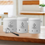 Maxbell Maxbell 3x Kitchen Canister with Airtight Lids Bin for Food Storage Tea Coffee