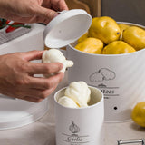 Maxbell Maxbell 3x Kitchen Canister with Airtight Lids Bin for Food Storage Tea Coffee