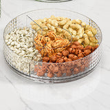 Maxbell Maxbell Serving Dish Tray Platter Snack Storage Container for Sweets Cookies Snacks Clear