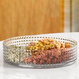 Maxbell Maxbell Serving Dish Tray Platter Snack Storage Container for Sweets Cookies Snacks Clear