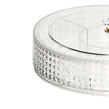 Maxbell Maxbell Serving Dish Tray Platter Snack Storage Container for Sweets Cookies Snacks Clear