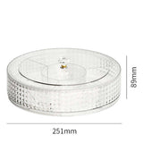 Maxbell Maxbell Serving Dish Tray Platter Snack Storage Container for Sweets Cookies Snacks Clear