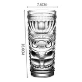 Maxbell Old Fashioned Drinks Glasses Tea Water Cup Large Drinkware for Anniversary Style B