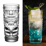 Maxbell Old Fashioned Drinks Glasses Tea Water Cup Large Drinkware for Anniversary Style B