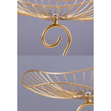 Maxbell Multilayer Drain Basket Organizer Holder Metal Frame for Countertop Kitchen Aureate